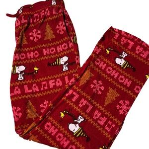 Target Red and Yellow snoopy Sweatpants Cozy Joggers